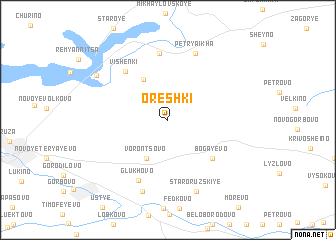 map of Oreshki