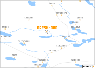 map of Oreshkovo