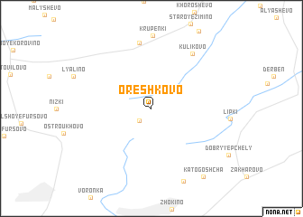 map of Oreshkovo