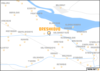 map of Oreshkovo