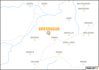 map of Oré Sougué