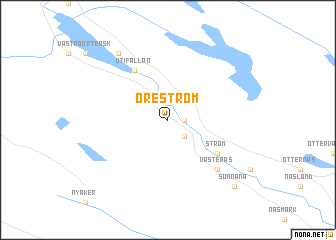 map of Öreström