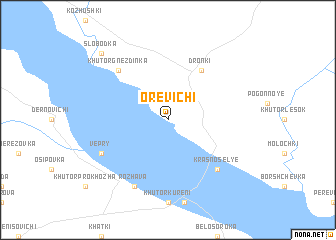 map of Orevichi