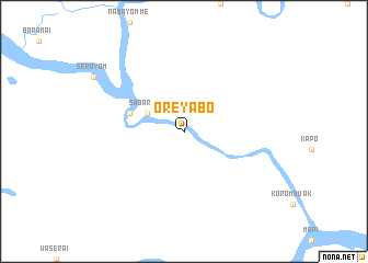 map of Oreyabo