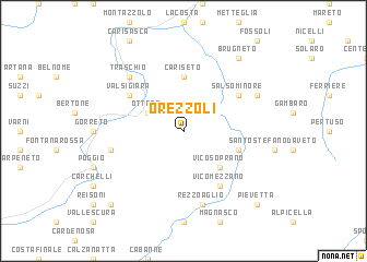 map of Orezzoli