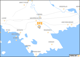 map of Öre
