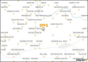 map of Orfů