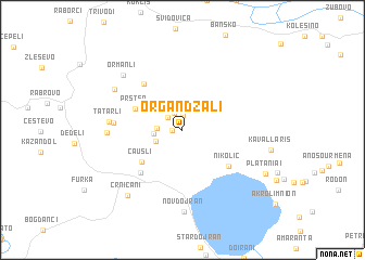 map of Organdžali