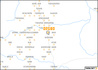 map of Orgbo