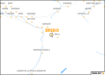 map of Orgeix