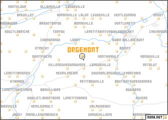 map of Orgemont