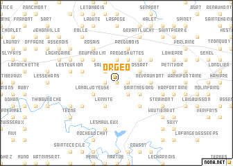 map of Orgeo