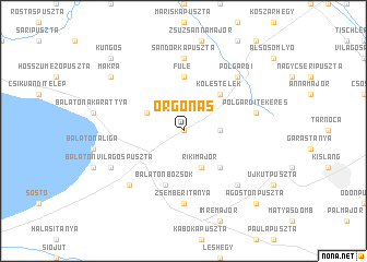 map of Orgonás