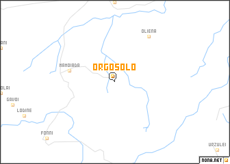 map of Orgosolo