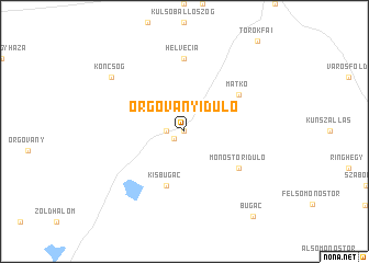 map of Orgoványidůlő