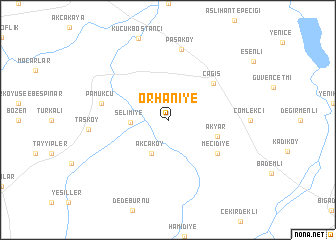 map of Orhaniye