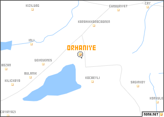 map of Orhaniye