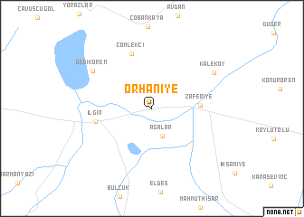 map of Orhaniye