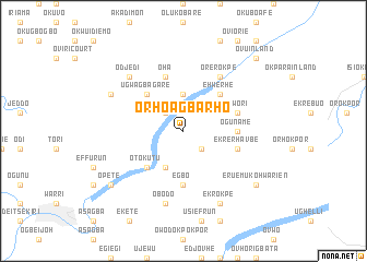 map of Orho Agbarho