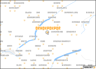 map of Orhokpokpor