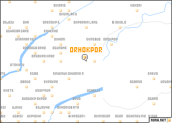 map of Orhokpor