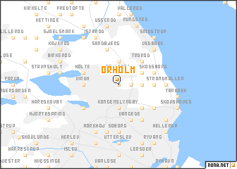 map of Ørholm