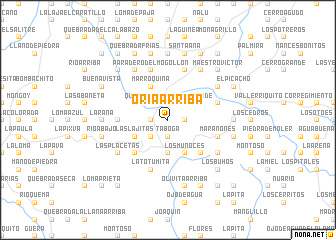 map of Oria Arriba