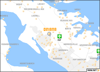map of Oriana