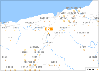 map of Oria