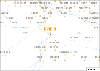 map of Oricin