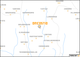 map of Oricostío