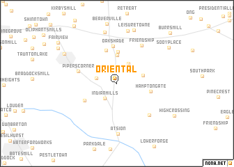 map of Oriental