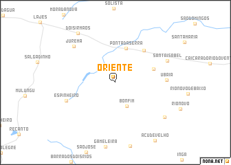 map of Oriente