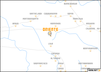 map of Oriente