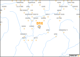map of Orie