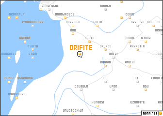 map of Orifite