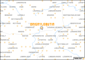 map of Origny-le-Butin