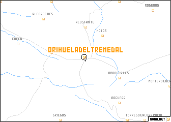 map of Orihuela del Tremedal