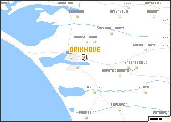 map of Orikhove
