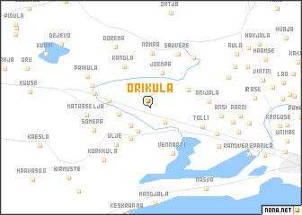 map of Oriküla