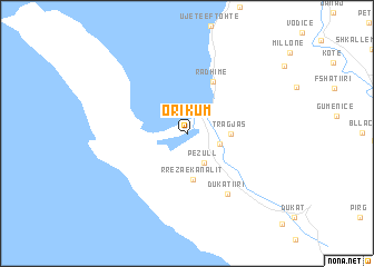 map of Orikum