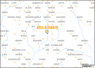 map of Orile Igbein