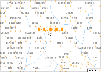 map of Orile Kajola