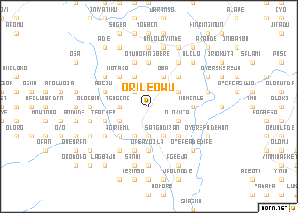 map of Orile Owu