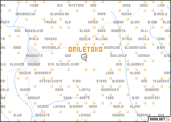 map of Oriletoko