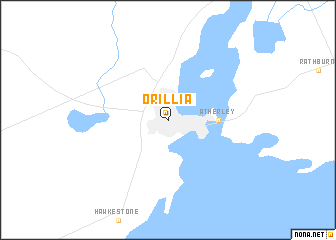 map of Orillia