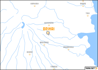 map of Orimai
