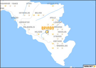 map of Orinón