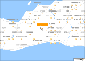 map of Orinón