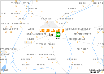 map of Orio al Serio